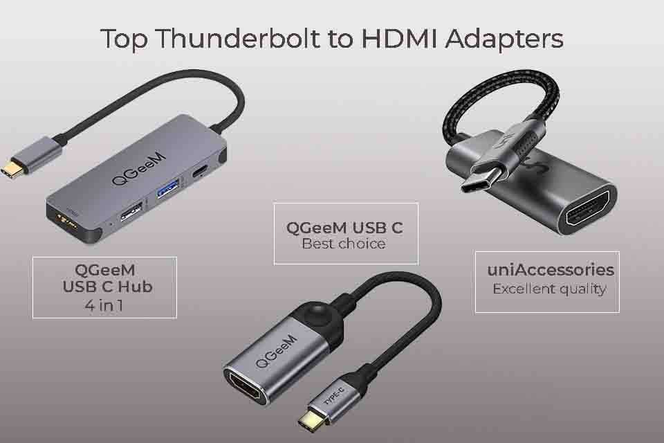 Best Thunderbolt To HDMI Adapters In 2023 - VincenColor